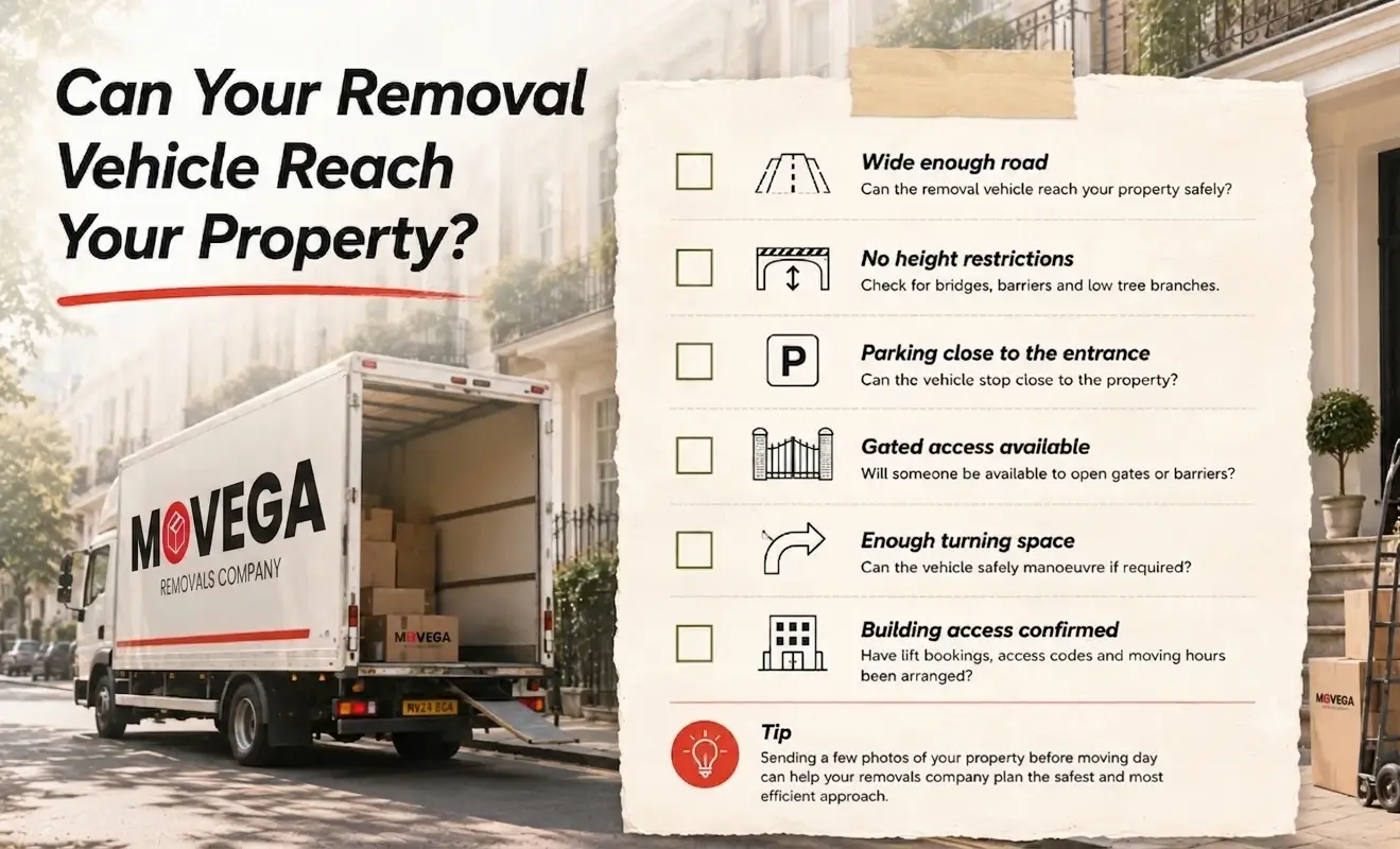 Can your removal vehicle reach your property?